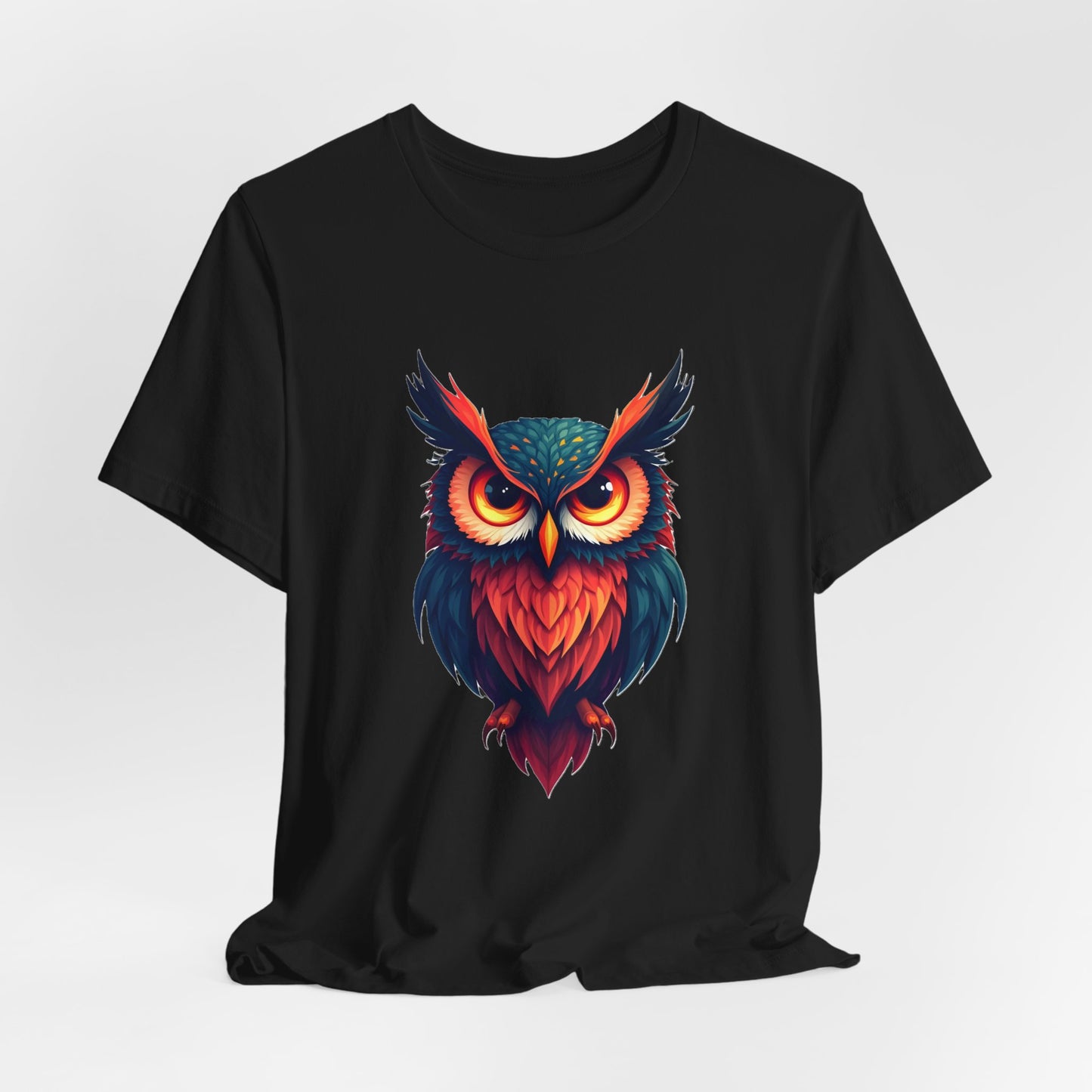 Vibrant Owl Art Unisex T-Shirt