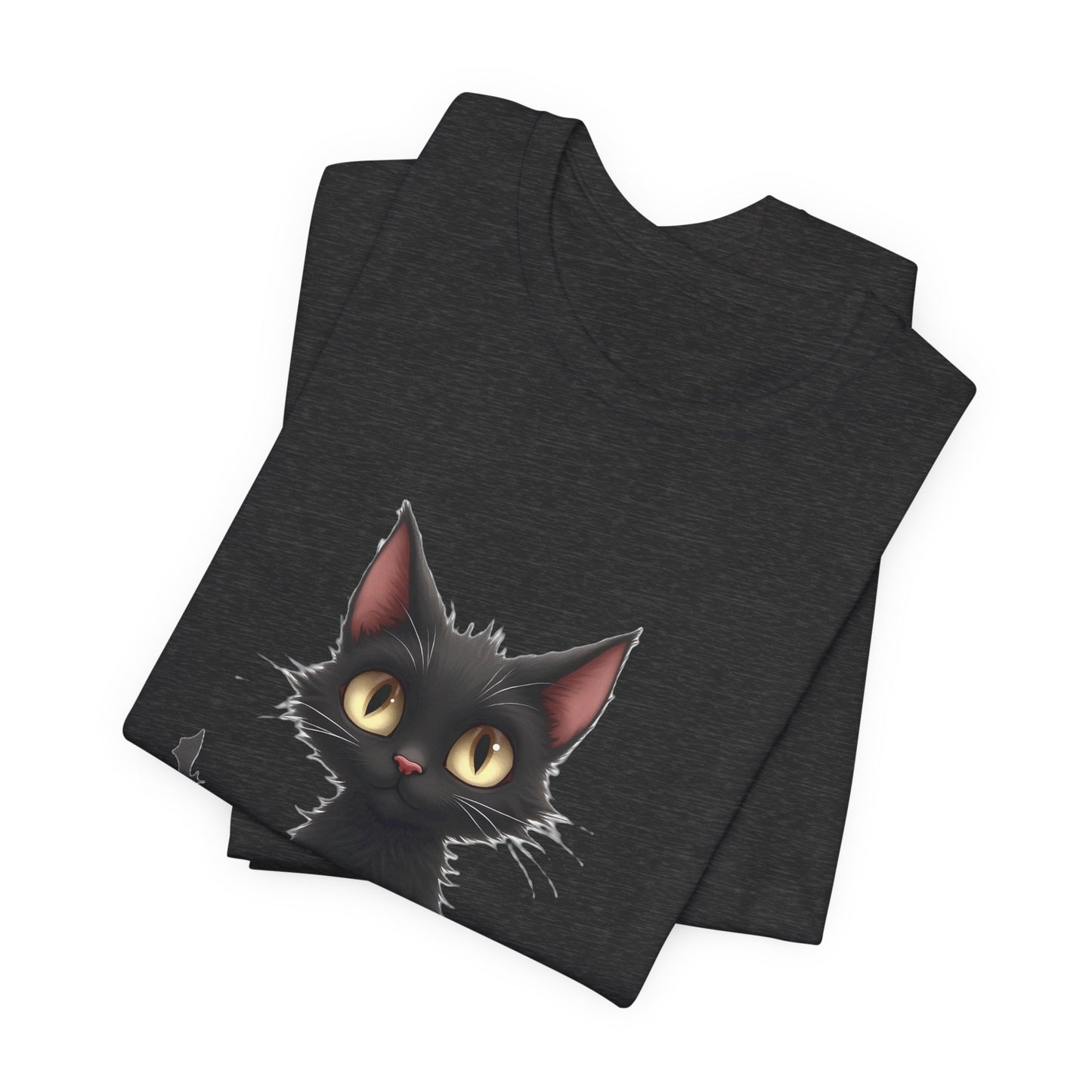 Cute Black Cat Unisex T-Shirt