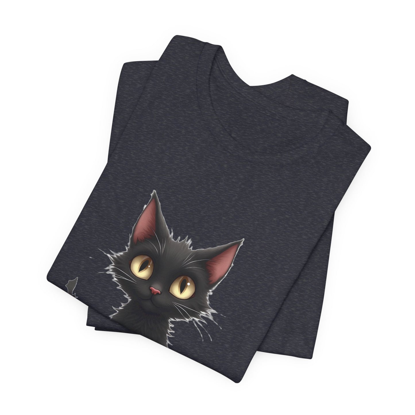 Cute Black Cat Unisex T-Shirt