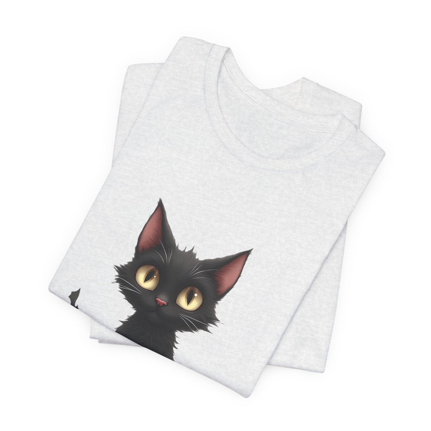 Cute Black Cat Unisex T-Shirt