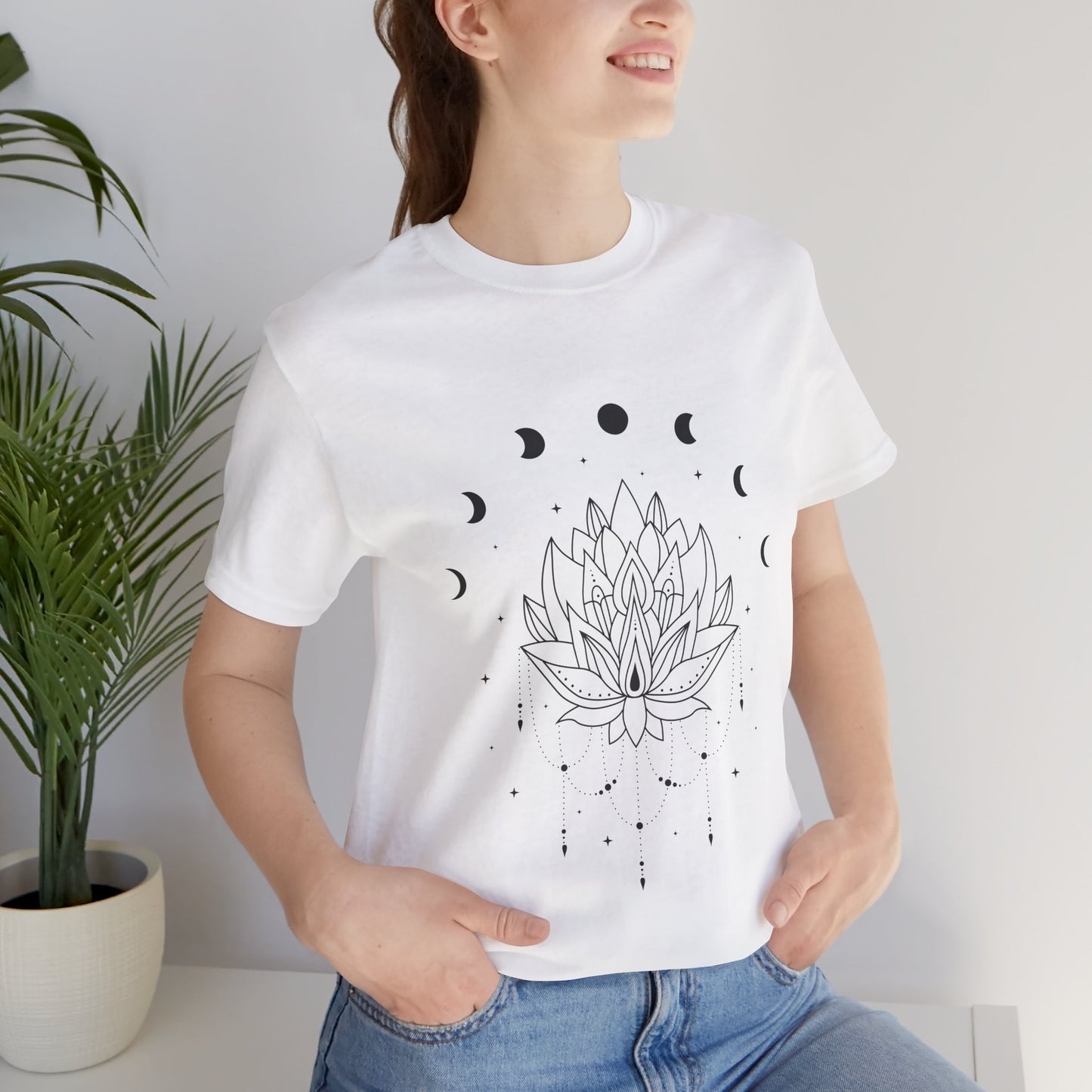 Lotus & Moon Phases Unisex T-Shirt