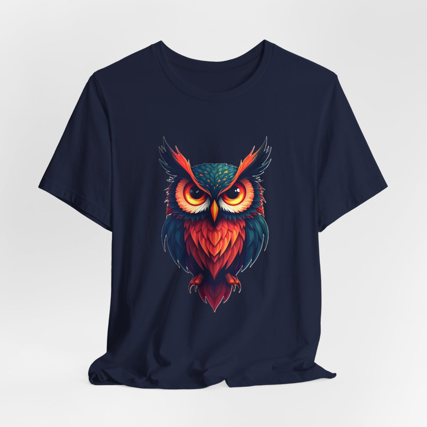 Vibrant Owl Art Unisex T-Shirt