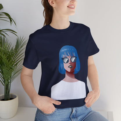 Blue-Haired Woman Unisex T-Shirt