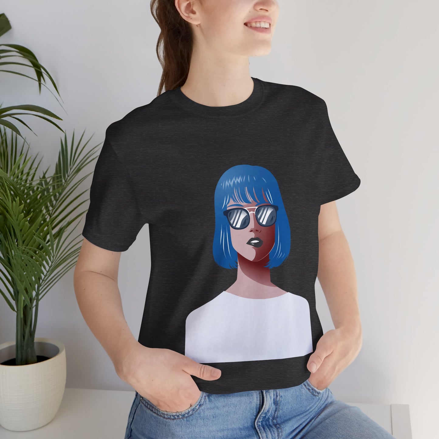 Blue-Haired Woman Unisex T-Shirt