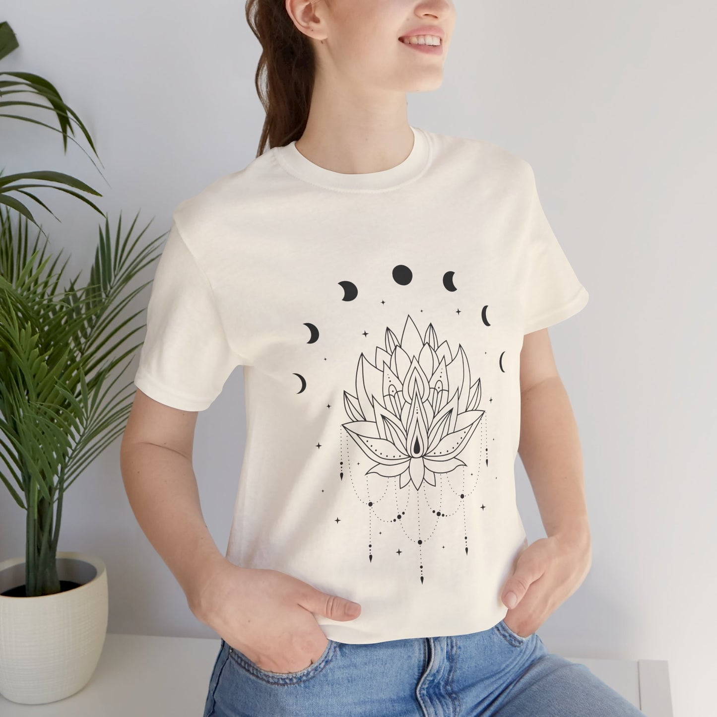 Lotus & Moon Phases Unisex T-Shirt