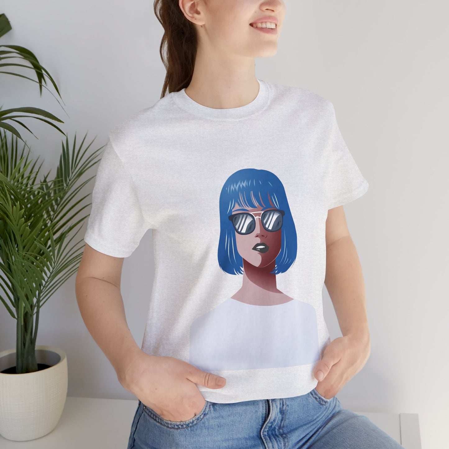 Blue-Haired Woman Unisex T-Shirt