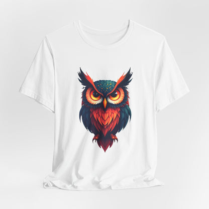 Vibrant Owl Art Unisex T-Shirt