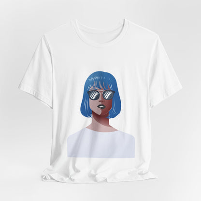 Blue-Haired Woman Unisex T-Shirt