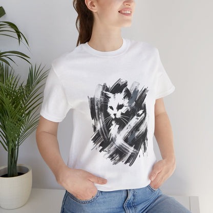 Abstract Cat Art Unisex T-Shirt - Urban Studio Creations