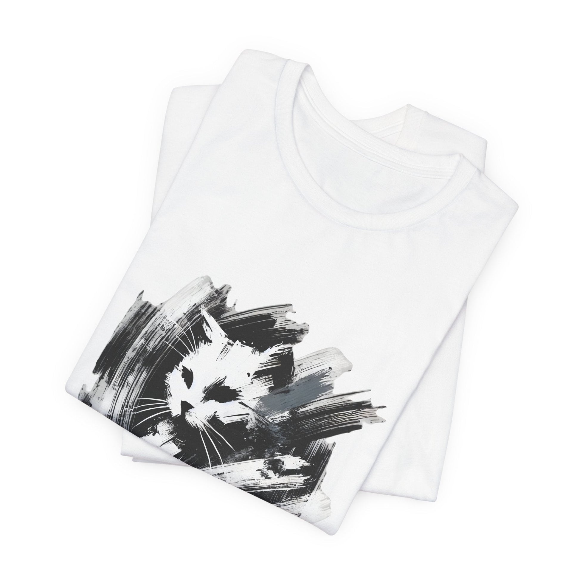 Abstract Cat Art Unisex T-Shirt - Urban Studio Creations