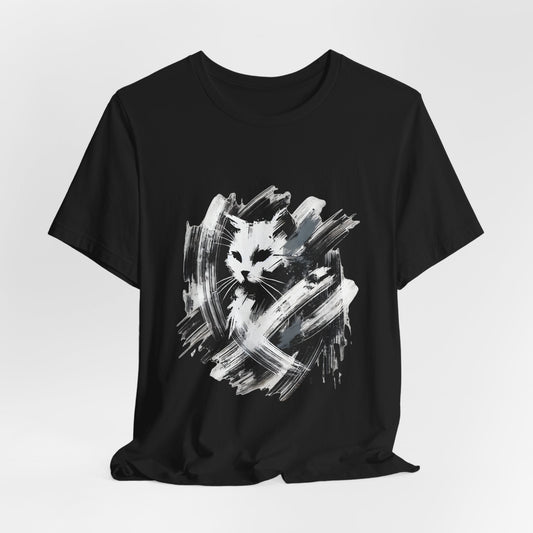 Abstract Cat Art Unisex T-Shirt - Urban Studio Creations