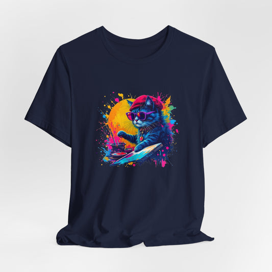 Artistic Cat Unisex T-Shirt - Urban Studio Creations