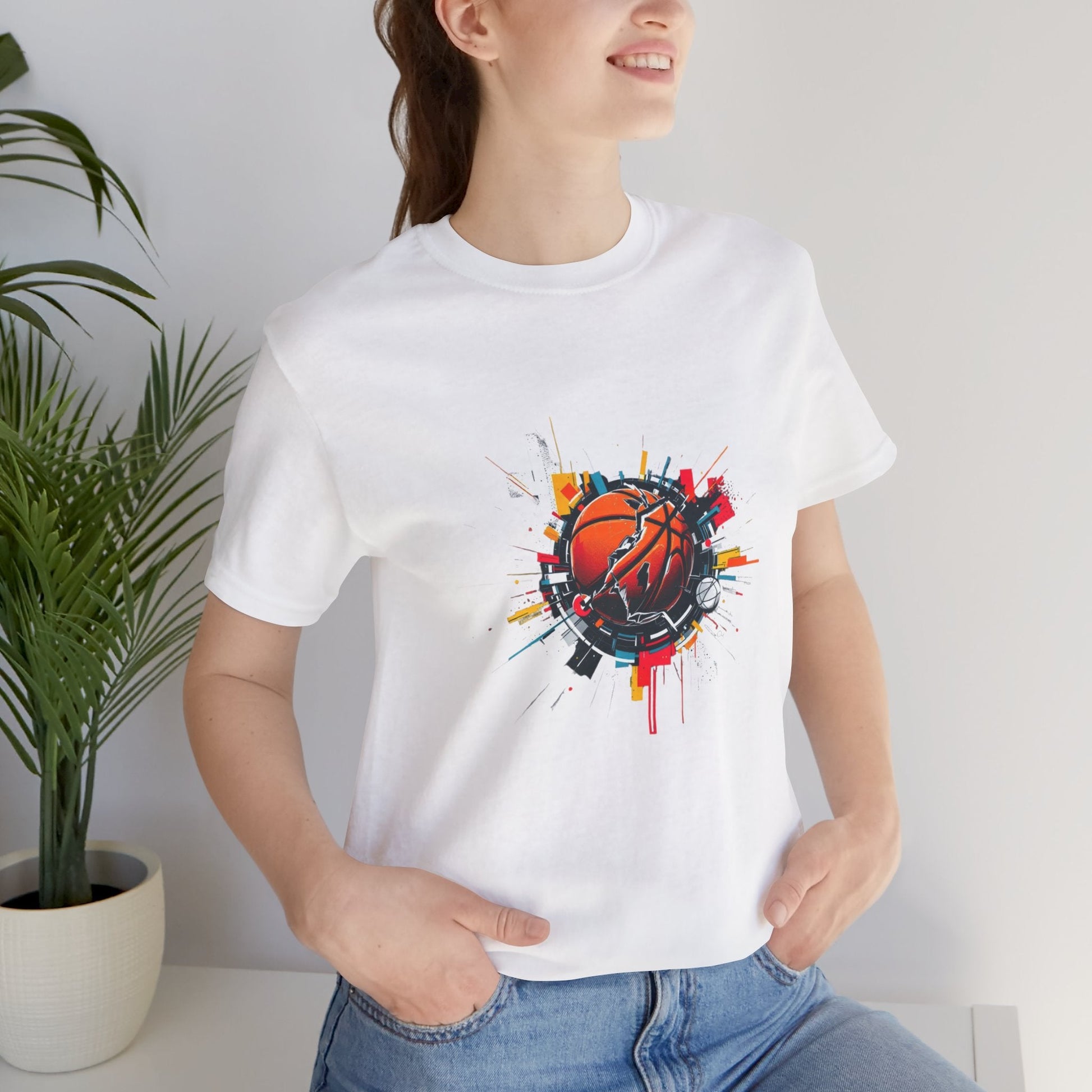 Basketball Burst Unisex T-Shirt - Urban Studio Creations