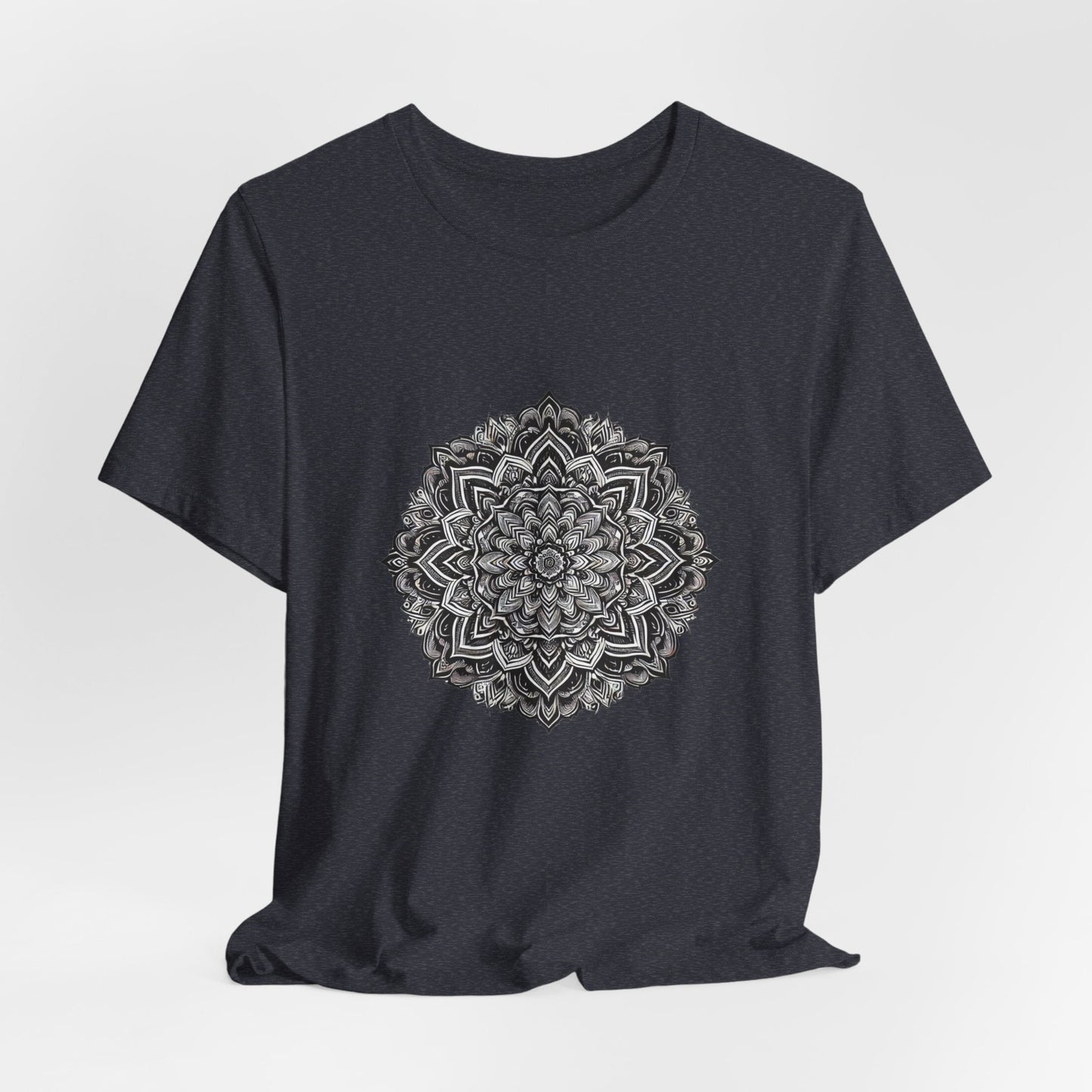 Black & White Mandala Unisex T-Shirt - Urban Studio Creations