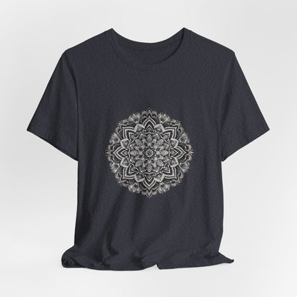 Black & White Mandala Unisex T-Shirt - Urban Studio Creations