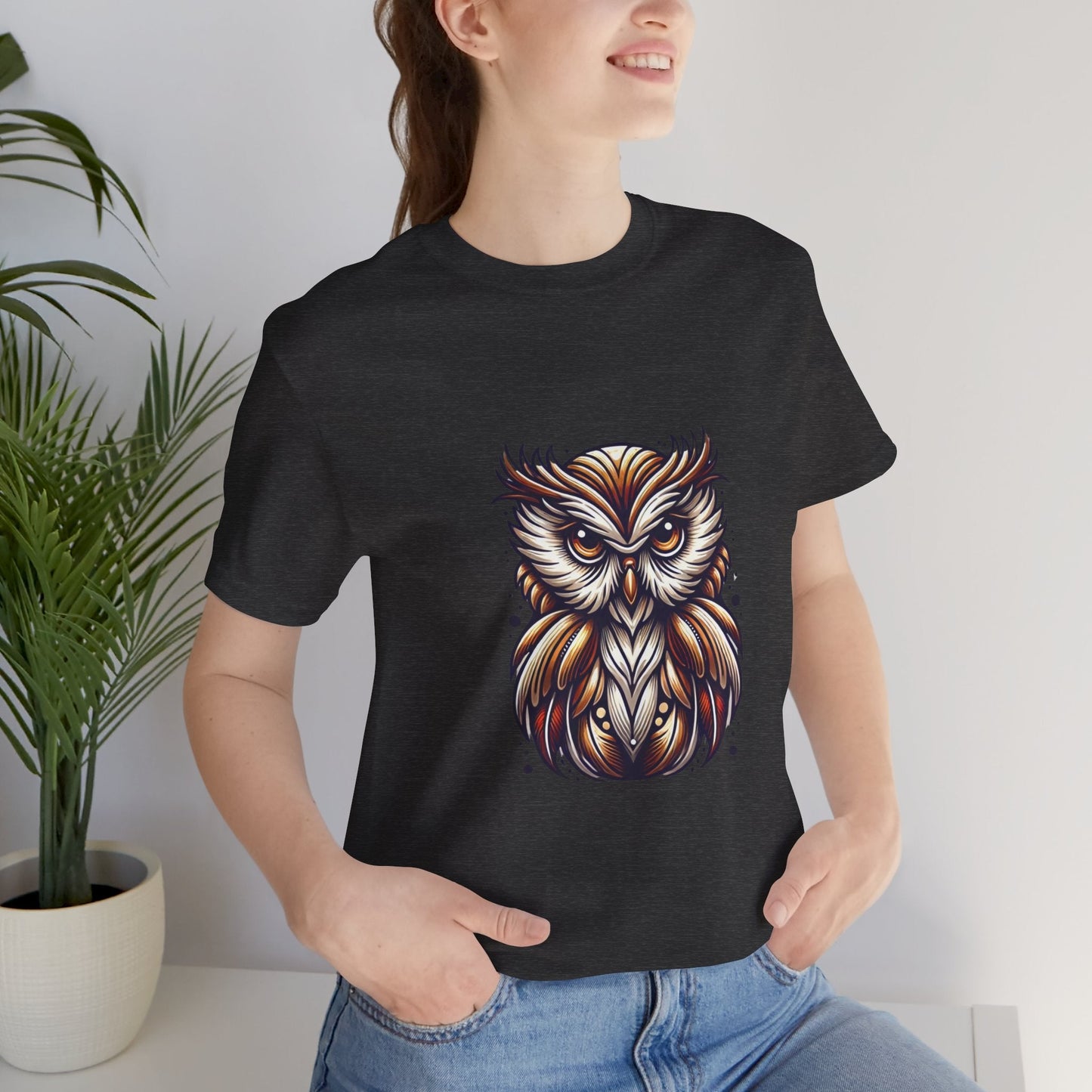 Bold Owl Print Unisex T-Shirt - Urban Studio Creations