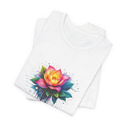 Circuit Board Flower Unisex T-Shirt - Urban Studio Creations