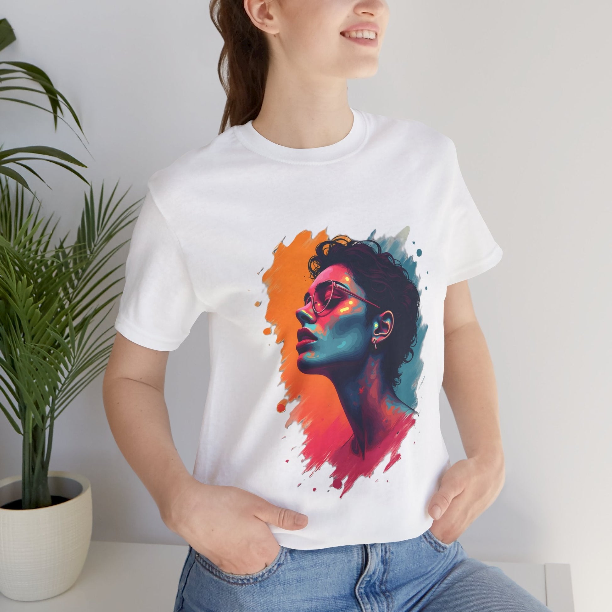 Colorful Portrait Art Unisex T-Shirt - Urban Studio Creations