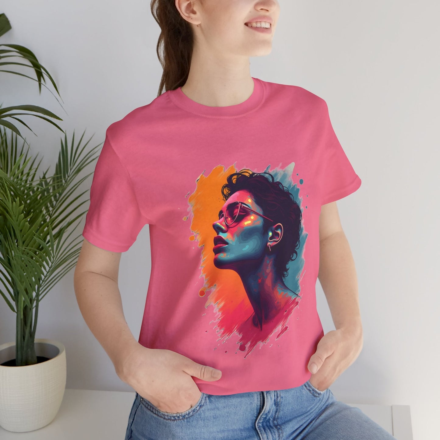 Colorful Portrait Art Unisex T-Shirt - Urban Studio Creations