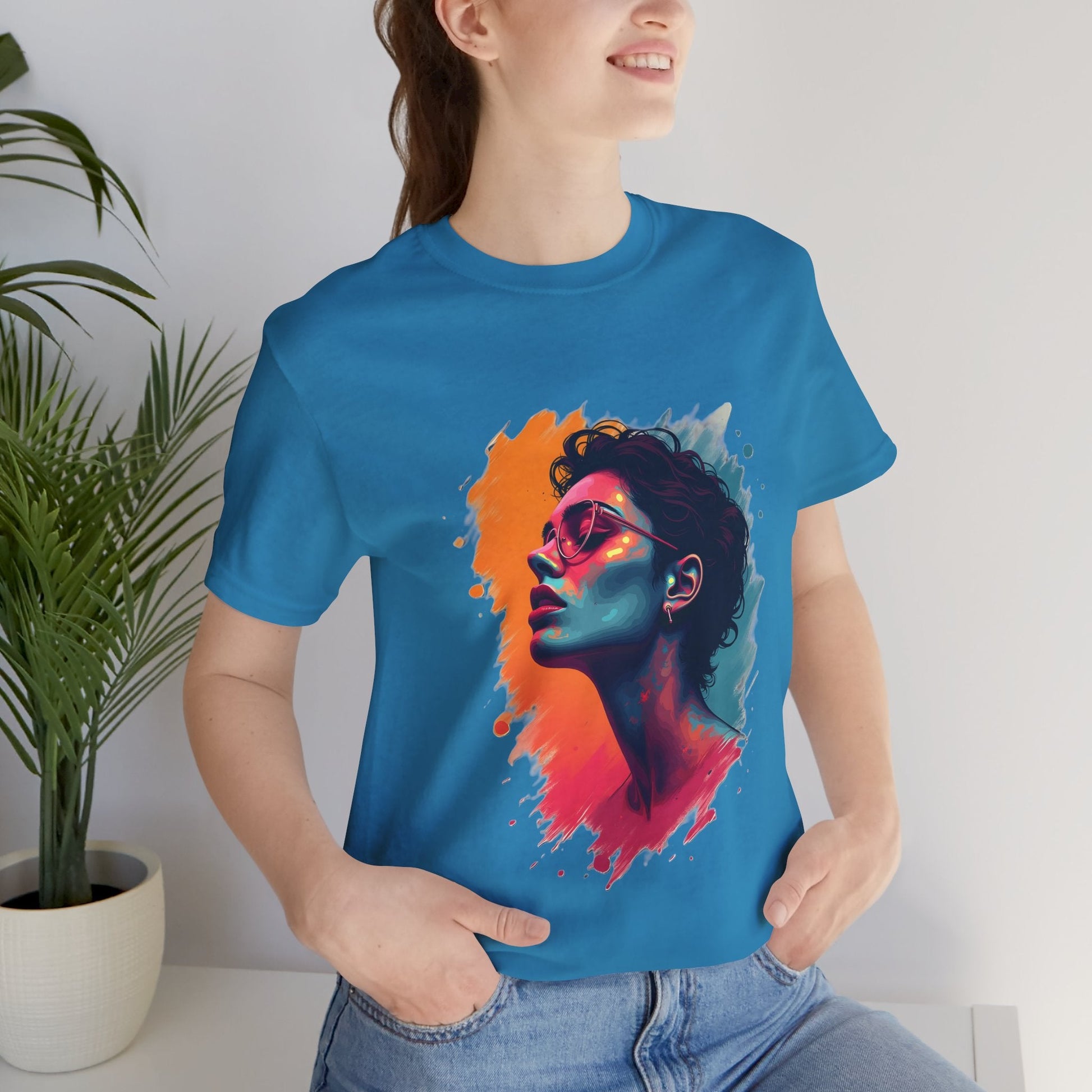 Colorful Portrait Art Unisex T-Shirt - Urban Studio Creations