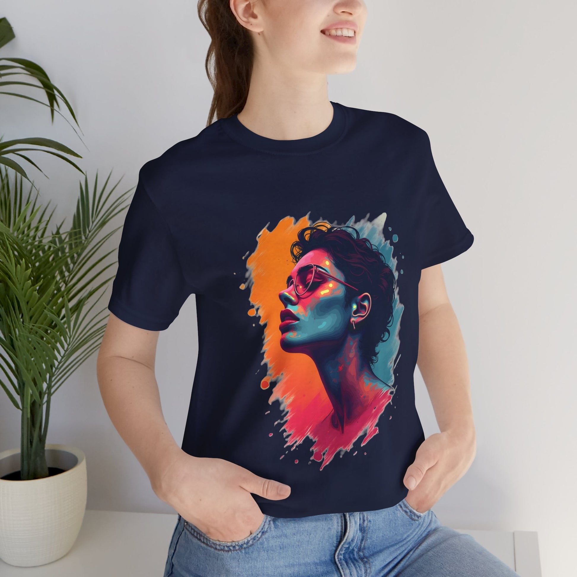 Colorful Portrait Art Unisex T-Shirt - Urban Studio Creations