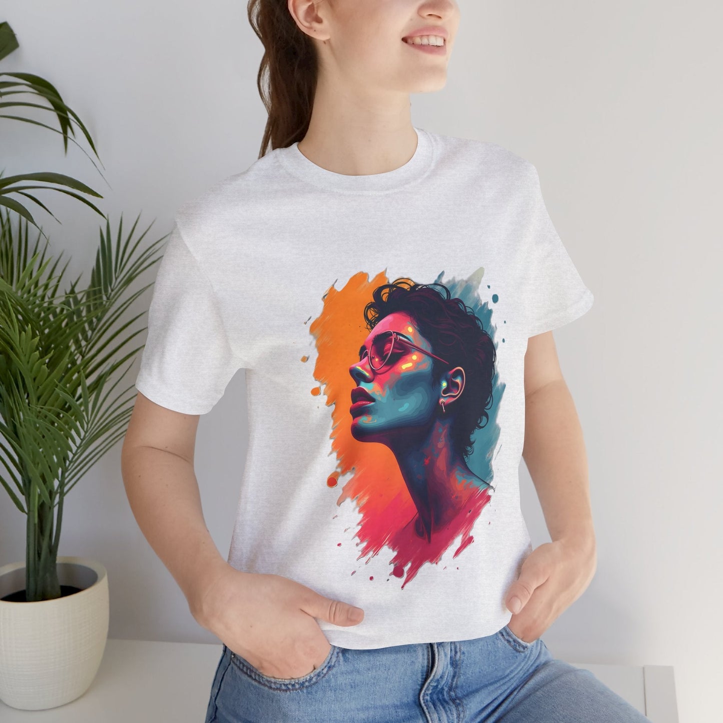 Colorful Portrait Art Unisex T-Shirt - Urban Studio Creations