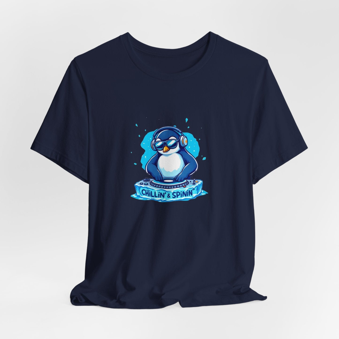 Cool DJ Penguin Unisex T-Shirt - Urban Studio Creations