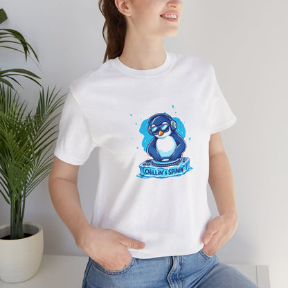 Cool DJ Penguin Unisex T-Shirt - Urban Studio Creations