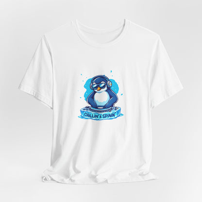 Cool DJ Penguin Unisex T-Shirt - Urban Studio Creations