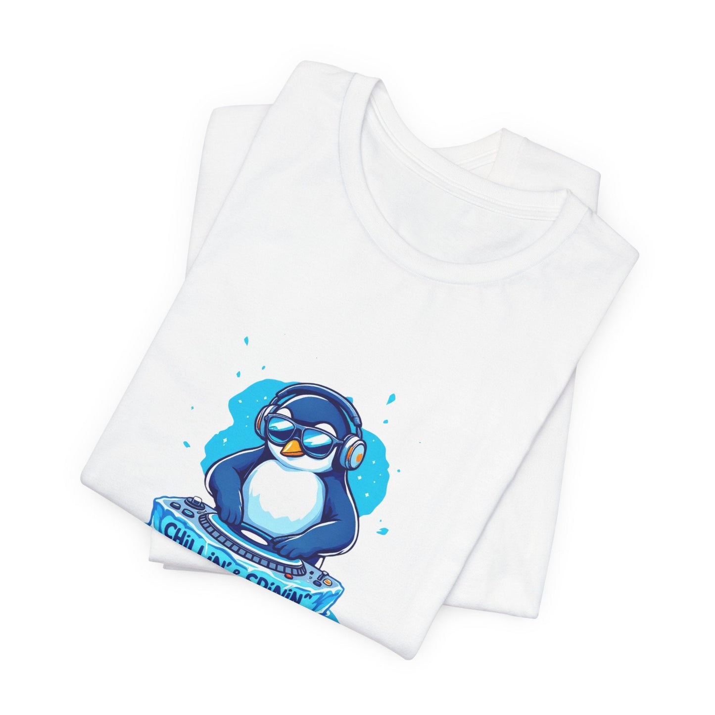 Cool DJ Penguin Unisex T-Shirt - Urban Studio Creations