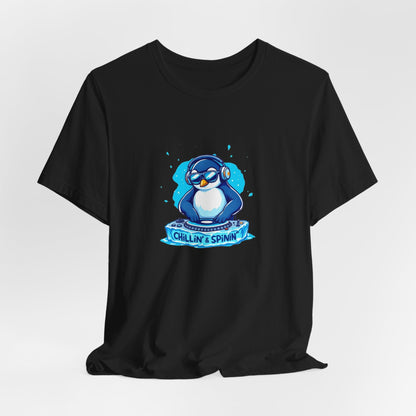 Cool DJ Penguin Unisex T-Shirt - Urban Studio Creations