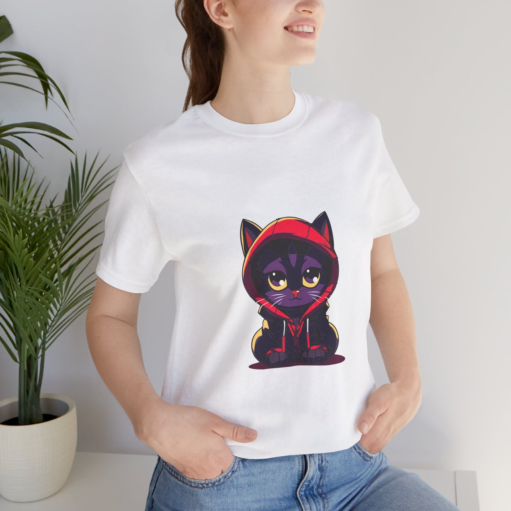 Cool Hooded Cat Unisex T-Shirt - Urban Studio Creations