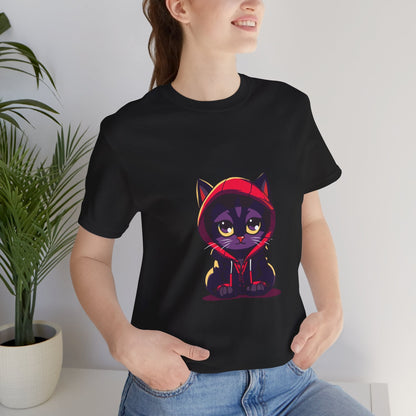 Cool Hooded Cat Unisex T-Shirt - Urban Studio Creations