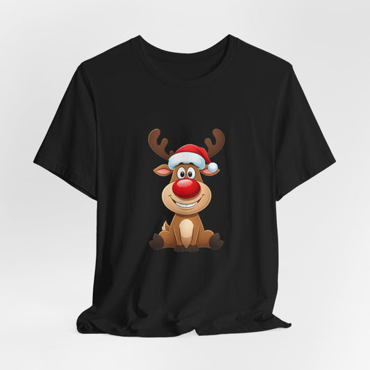 Cute Holiday Reindeer Unisex T-Shirt - Urban Studio Creations