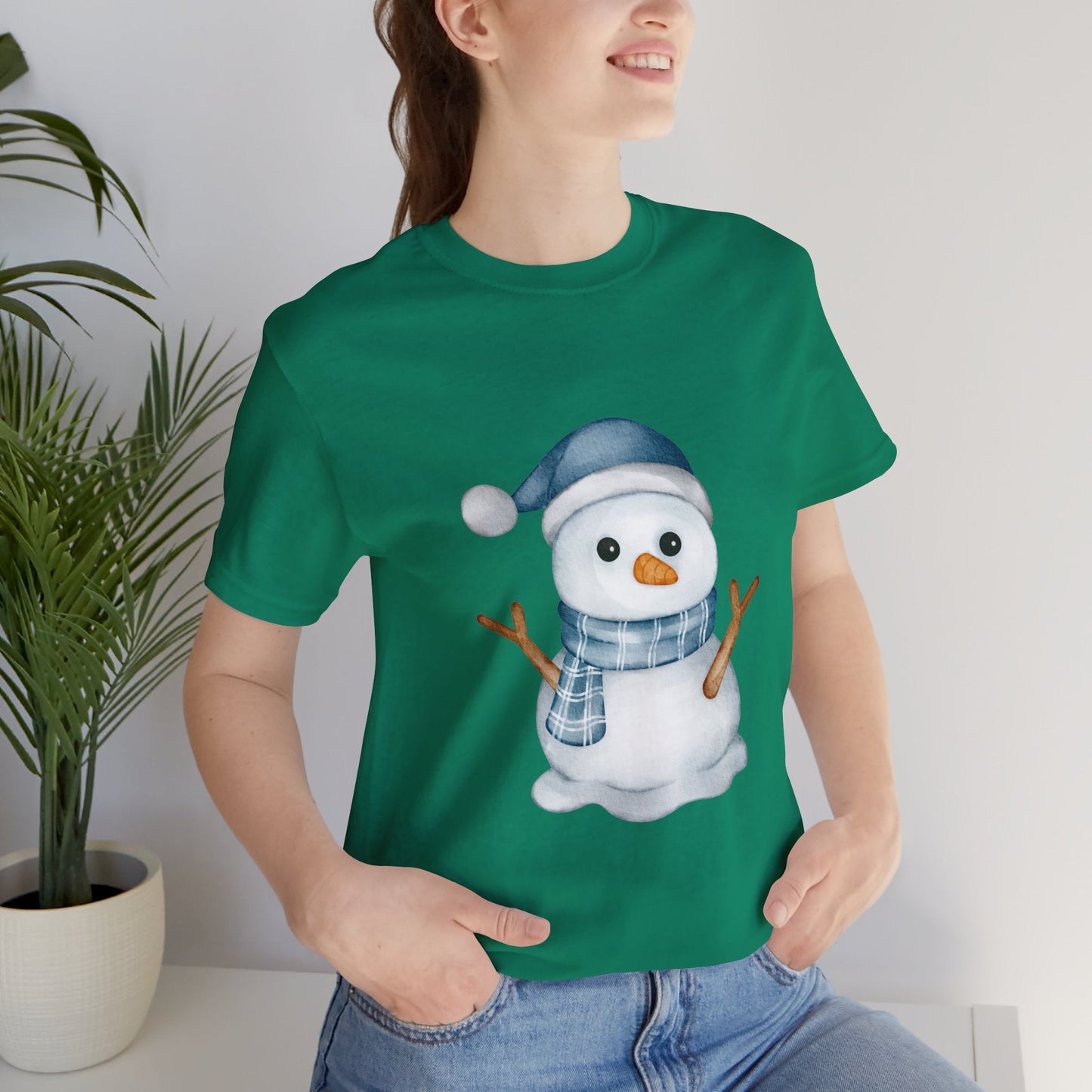 Cute Winter Snowman Unisex T-Shirt - Urban Studio Creations