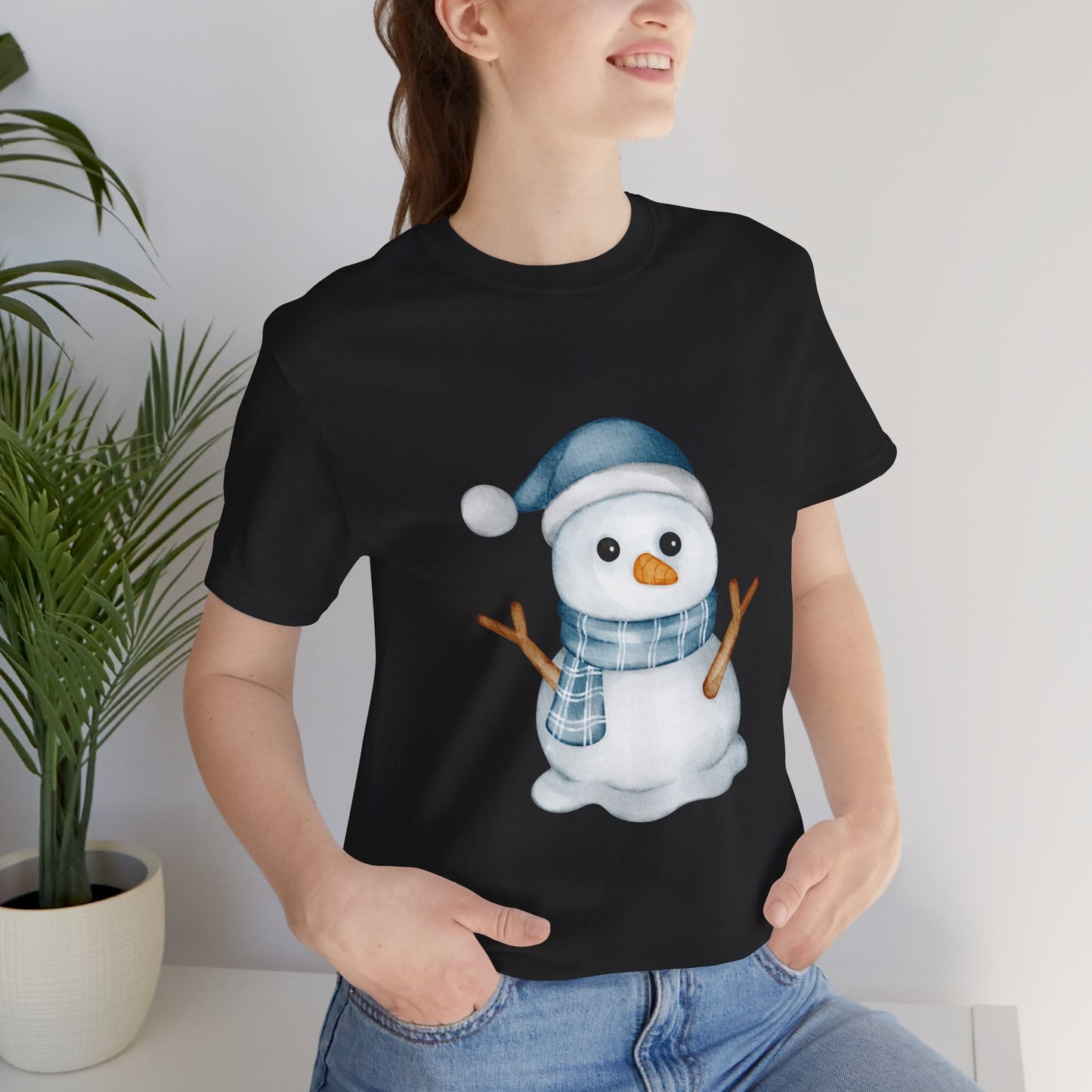 Cute Winter Snowman Unisex T-Shirt - Urban Studio Creations