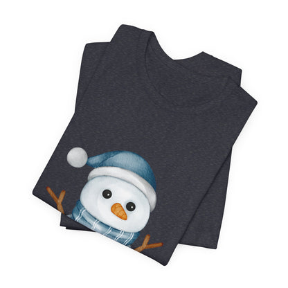 Cute Winter Snowman Unisex T-Shirt - Urban Studio Creations