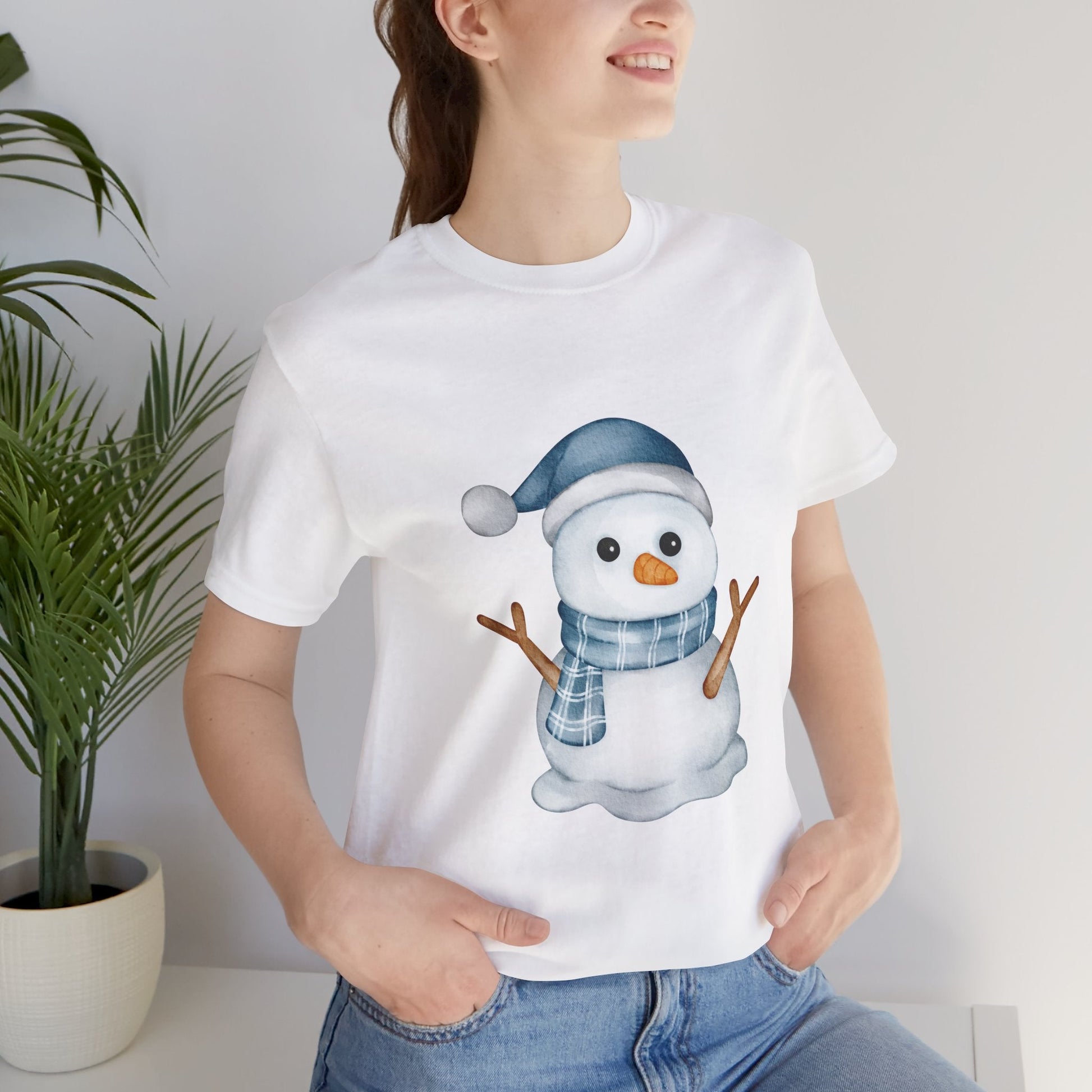 Cute Winter Snowman Unisex T-Shirt - Urban Studio Creations