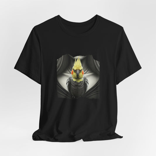 Elegant Cockatiel Gothic Portrait Unisex T-Shirt - Urban Studio Creations