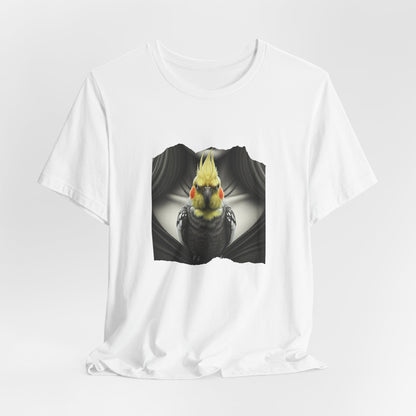 Elegant Cockatiel Gothic Portrait Unisex T-Shirt - Urban Studio Creations