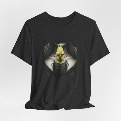 Elegant Cockatiel Gothic Portrait Unisex T-Shirt - Urban Studio Creations