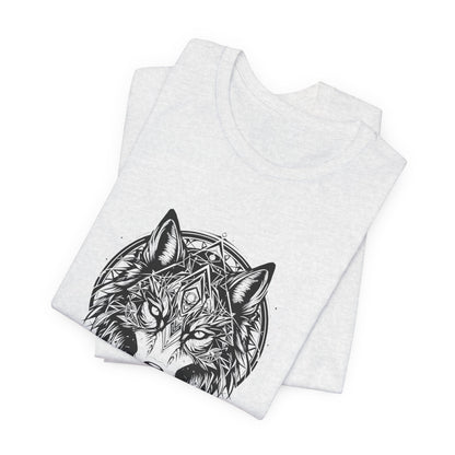 Geometric Spirit Wolf Unisex T-Shirt - Urban Studio Creations