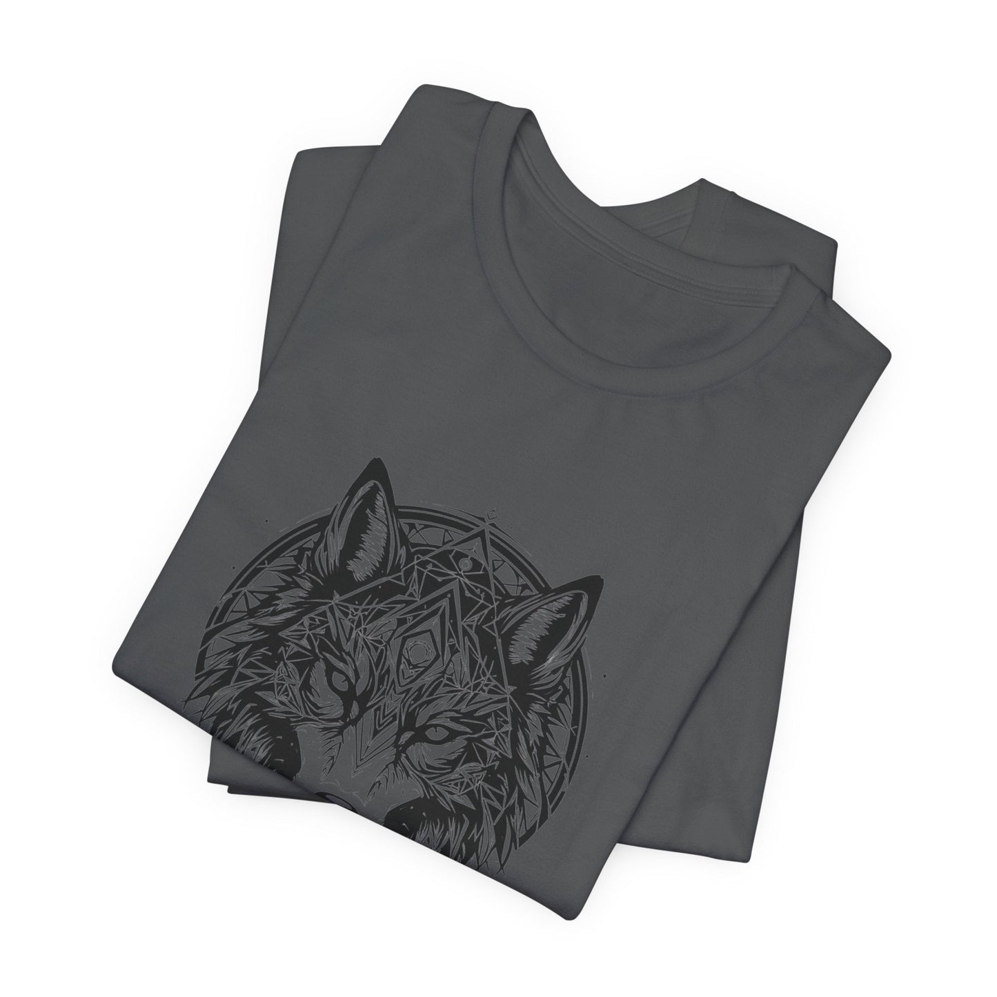 Geometric Spirit Wolf Unisex T-Shirt - Urban Studio Creations