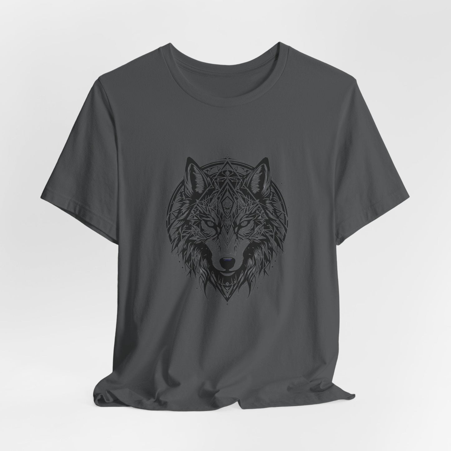 Geometric Spirit Wolf Unisex T-Shirt - Urban Studio Creations