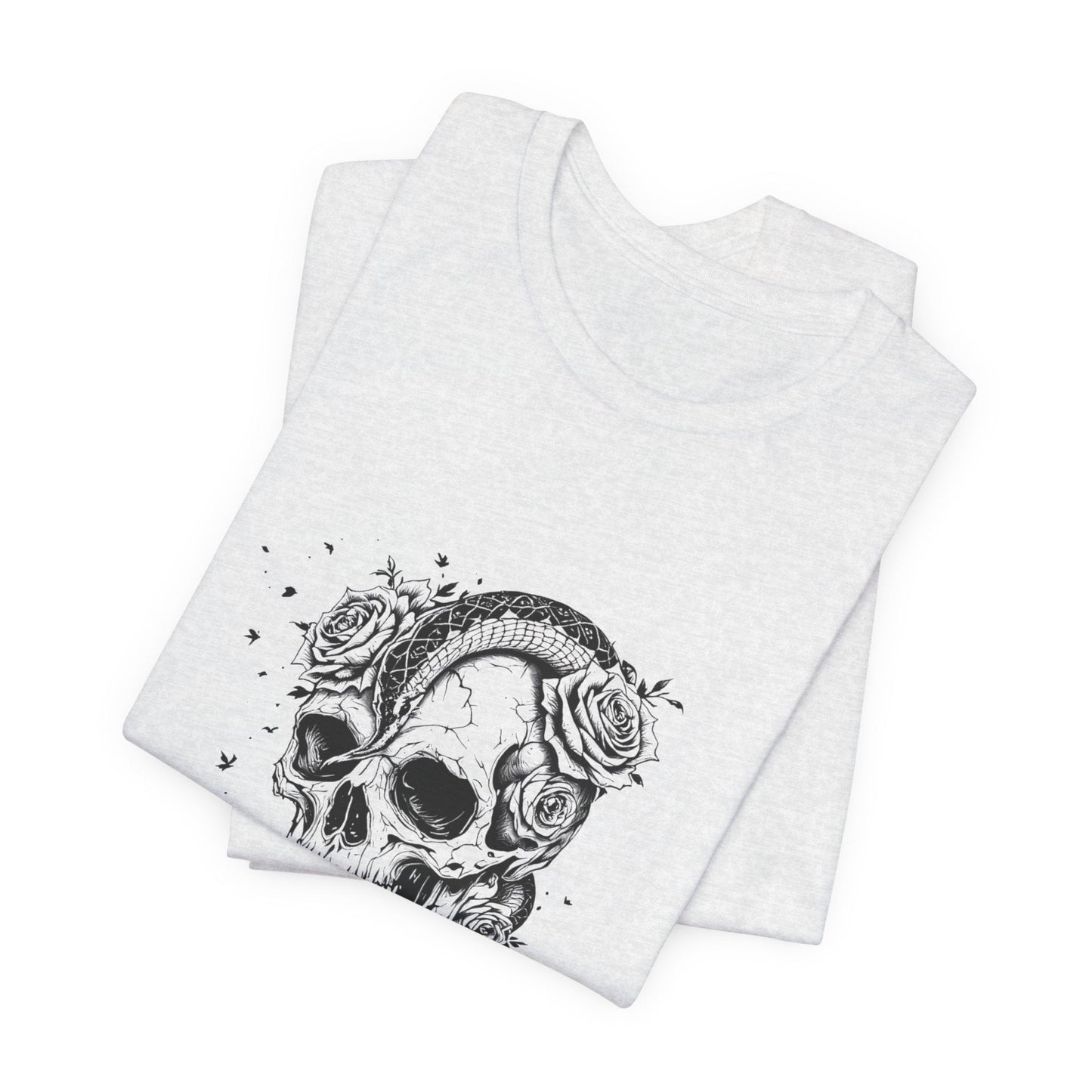 Gothic Garden Skull Unisex T-Shirt - Urban Studio Creations