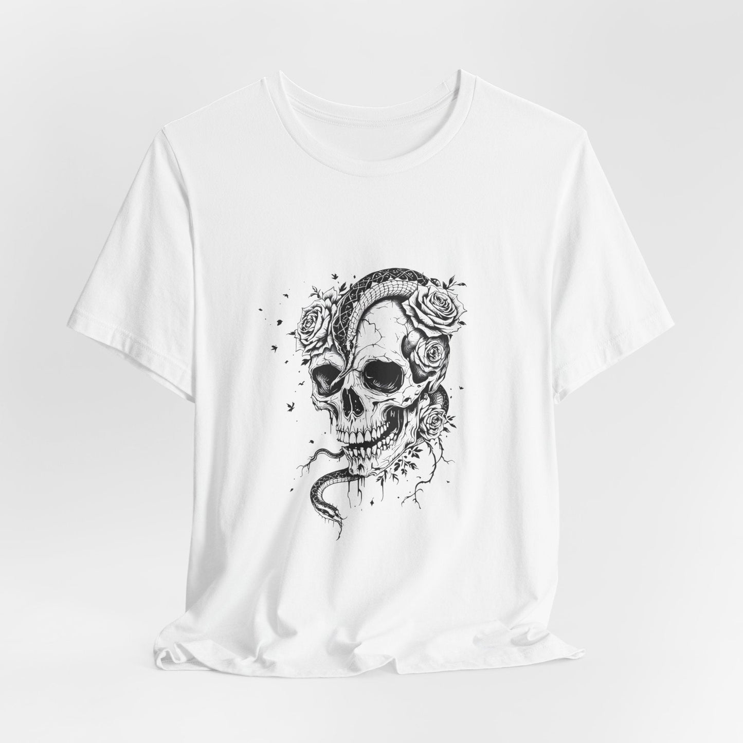 Gothic Garden Skull Unisex T-Shirt - Urban Studio Creations