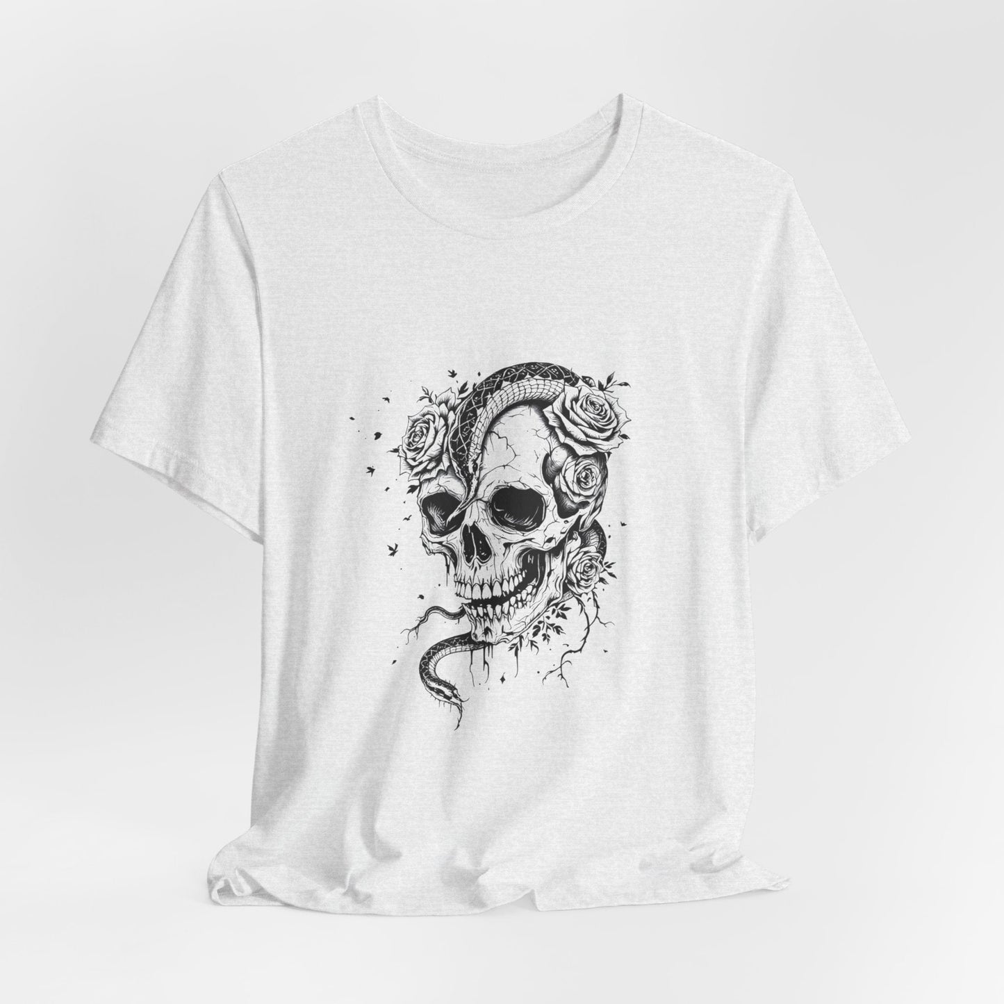 Gothic Garden Skull Unisex T-Shirt - Urban Studio Creations