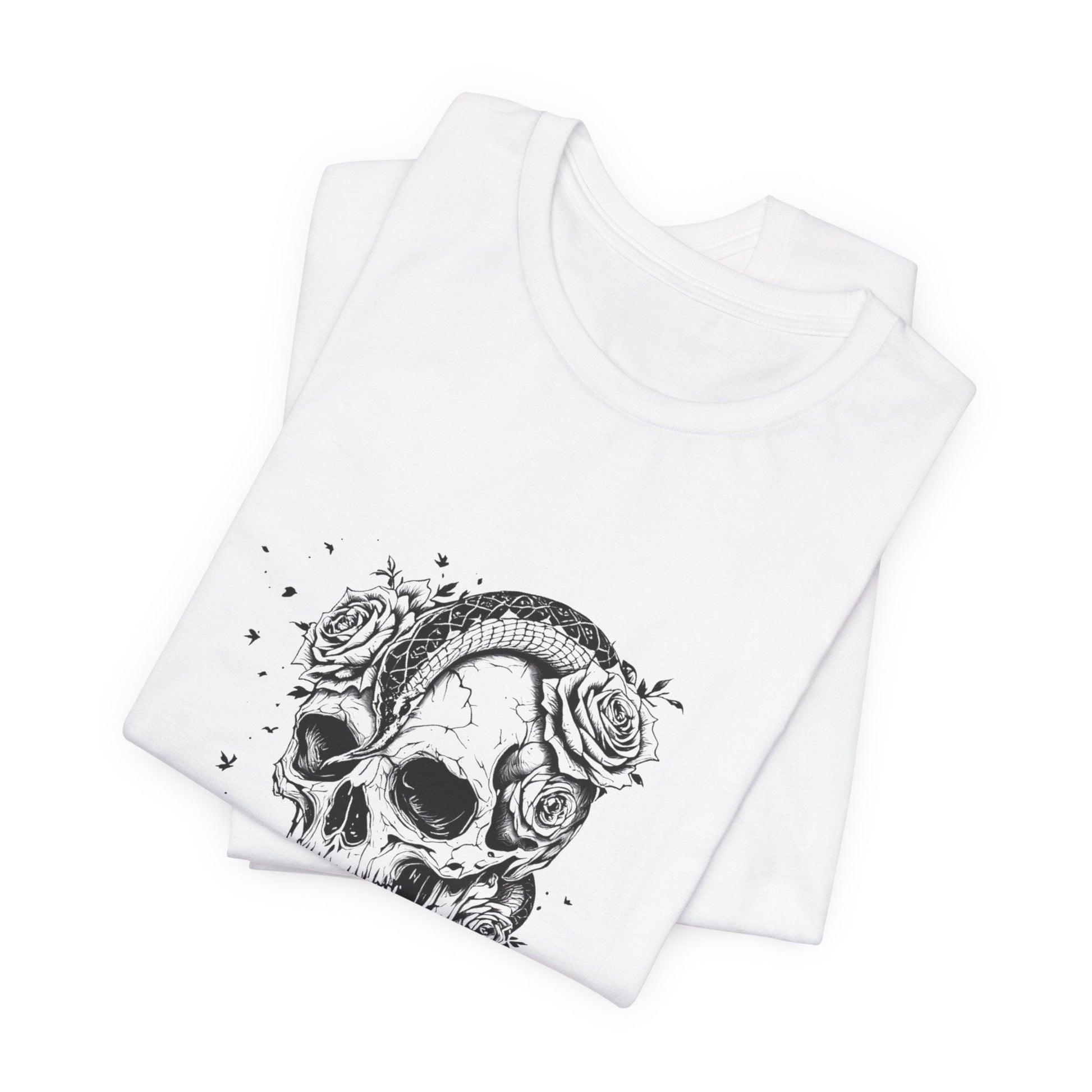 Gothic Garden Skull Unisex T-Shirt - Urban Studio Creations