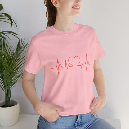 Heartbeat of Love Unisex T-Shirt - Urban Studio Creations