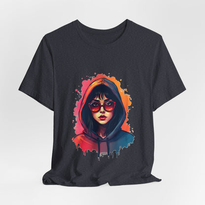 Hooded Girl Art Unisex T-Shirt - Urban Studio Creations